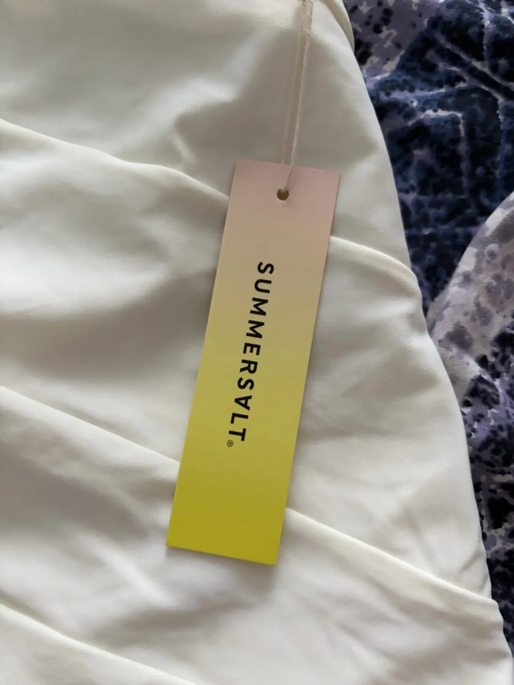 Summersalt Bachelorette Swimsuit One-Shoulder White - Picture 9 of 16